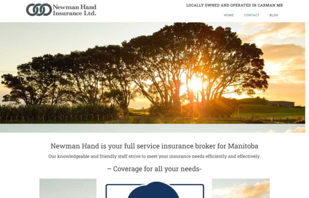 Newman Hand Agencies screen capture